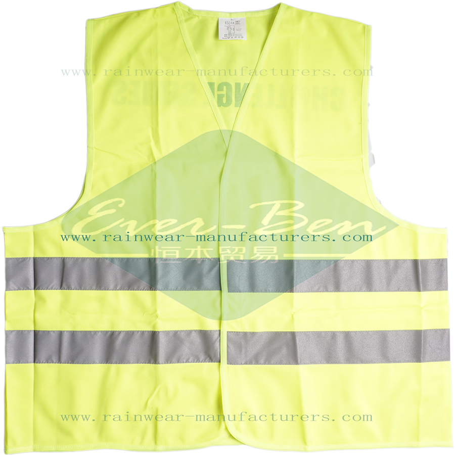 Yellow health and safety clothing manufacturer